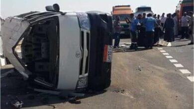 ننشر أسماء المصابين جراء حادث مروع بـ«صحراوي البحيرة»