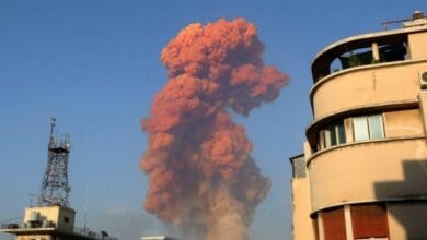 حريق ضخم في منشأة نفطية جنوب لبنان