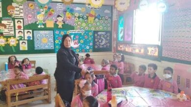 قاعات رياض الأطفال بمعهد الغردقة الابتدائي النموذجي تزينت لاستقبال المرحلة التمهيدية