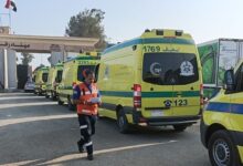 سيارات الإسعاف المصرية تدخل قطاع غزة لنقل الجرحى والمصابين