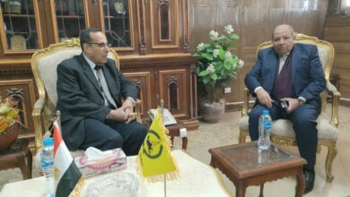 محافظ شمال سيناء يستقبل رئيس مجلس إدارة شركة النصر للملاحات