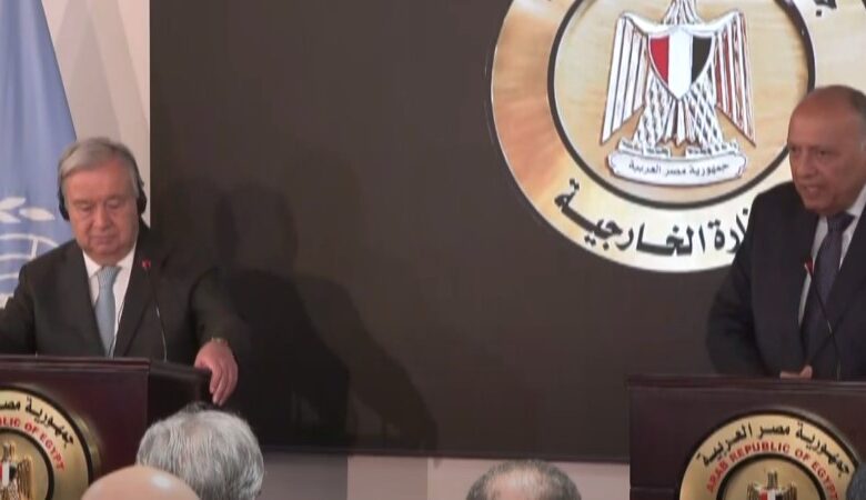 شكري يعلق على مواقف جوتيريش من الحرب في غزة
