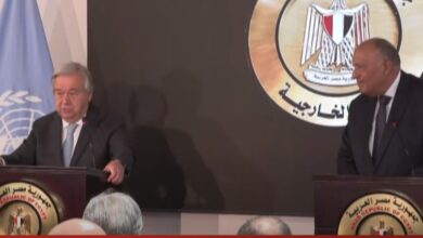 جوتيريش: العمليات العسكرية في قطاع غزة انتهاكًا للقانون الدولي