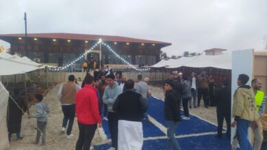 جانب من مبادرة حكاية خير بمدينة العريش - تصوير: محمود الشوربجي