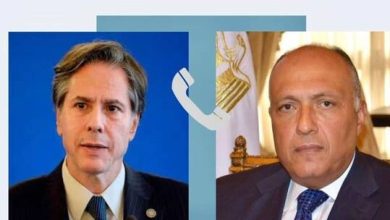 سامح شكري يبحث مع وزير الخارجية الأمريكي التوتر في المنطقة