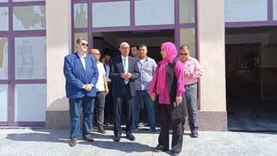 محافظ شمال سيناء يتفقد المدرسة اليابانية بالعريش