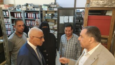 محافظ شمال سيناء يتفقد إدارات الديوان العام