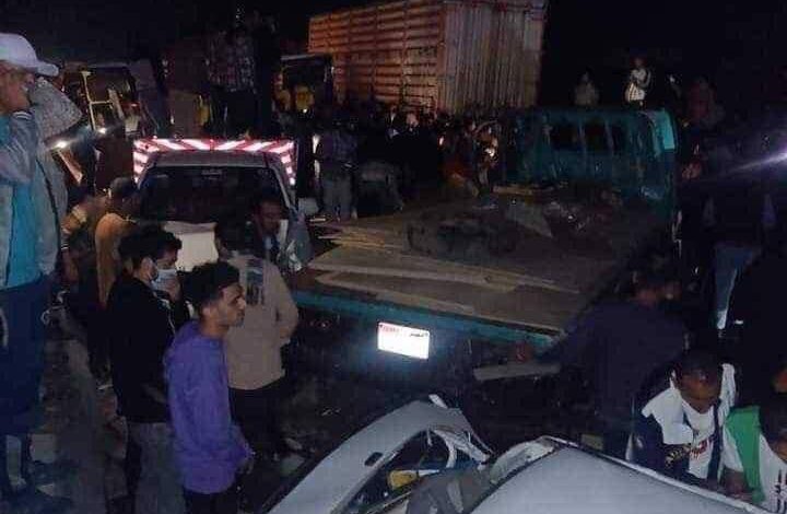 حادث طريق المطرية جنوب بورسعيد