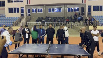 يوم رياضي بالصالة المغطاة بالعريش بمشاركة محافظ شمال سيناء