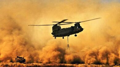 الجيش يعلن تحطم مروحية ومصرع ضابطين