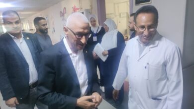 محافظ شمال سيناء يتفقد أقسام مستشفى العريش العام