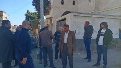 رئيس مدينة العريش يتفقد حي وسط شرق العريش
