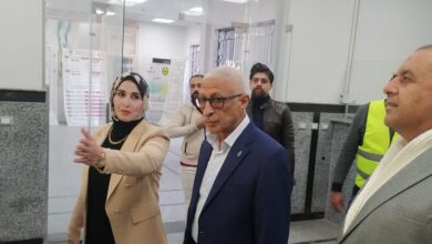 مجاور يتفقد المركز التكنولوجي بديوان عام محافظة شمال سيناء