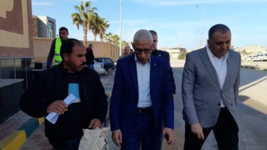 محافظ شمال سيناء يتفقد إدارات الديوان العام