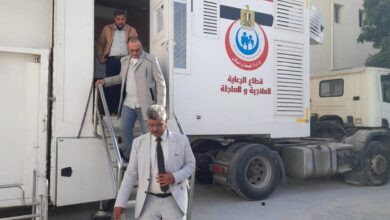 تشغيل وحدة الأشعة المقطعية المتنقلة في مستشفى العريش العام