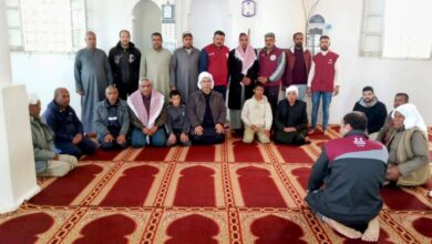 جمعية البر والتقوى تقدم فرش متكامل لمسجد آل جرير بالشيخ زويد