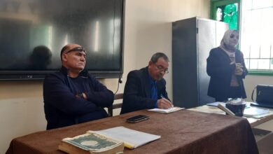 طالبات مدرسة الألفي الثانوية بالعريش يرفعن شعار «إتحضر للأخضر»