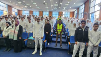  "خطر المخدرات ودور الشباب في المواجهة " ندوة بتمريض كفر الشيخ 