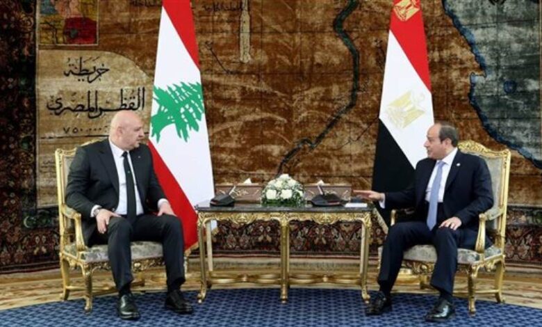 السيسي: نرفض الانتهاكات الإسرائيلية ضد الأراضى اللبنانية