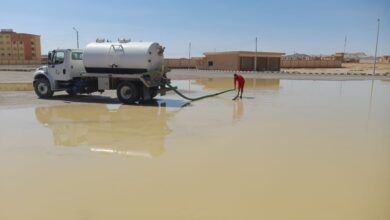 رئيس الحسنة يوجه بإزالة الآثار الناجمة عن السيول