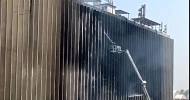 كلاكيت تالت مرة.. الحماية المدنية تسيطر على اشتعال سنترال رمسيس