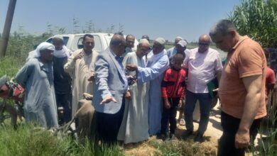 وكيل زراعة البحيرة يوجه بسرعة تطهير المساقي والمصارف بجمعية فرهاش