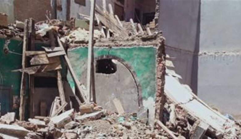 مصرع 3 وإصابة 4 فى انهيار منزل بقرية الشيخ مسعود في طهطا بسوهاج