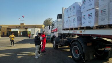 ضمن حملة «كسوة الشتاء» 87 شاحنة مساعدات إماراتية تعبر رفح إلى غزة