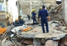 انهيار عقار من 5 طوابق في إمبابة واستمرار جهود الإنقاذ