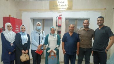 تنفيذاً لتكليفات عمرو دويدار وكيل وزارة الصحة، حيث واصلت الكوادر الفنية بإدارتي سلامة المرضى والخدمات الطبية