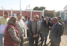 محافظ المنيا يتفقد محطة مياه جزيرة التل بديرمواس