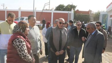 محافظ المنيا يتفقد محطة مياه جزيرة التل بديرمواس