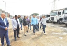 محافظ أسيوط يشهد اصطفاف 51 مركبة ومعدة تابعة لحي شرق