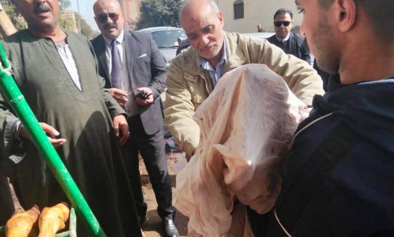 ضبط 3 أطنان لحوم غير صالحة للاستهلاك الآدمي خلال حملة رقابية بمركز المنيا