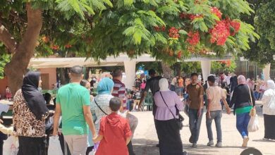 زحام المتنزهات وتكدسها