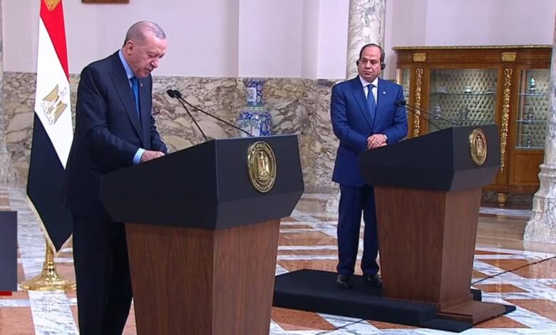 أردوغان: نرفض الانتهاكات الإسرائيلية في غزة ونسعى مع مصر لدعم الاستقرار الإقليمي