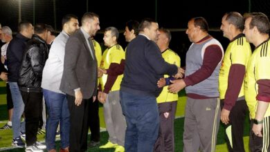 رئيس نادي المنصورة يشهد افتتاح ملعب مركز شباب نقيطة الجديد