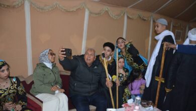 محافظ الوادي الجديد يشهد الأمسية الفنية لوفود أولمبياد المحافظات الحدودية 