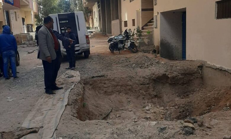 رئاسة حي جنوب الغردقة : إيقاف أعمال حفر خزان "مخالف" بمنطقة المدارس وردمه. 