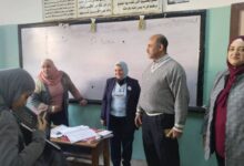 مدير عام حدائق القبة التعليمية تتابع انتظام الدراسة بمدرسة مصر للتأمين