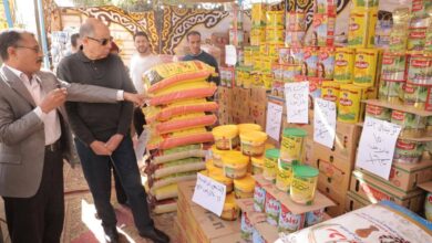 محافظ المنيا يفتتح منفذًا للسلع الغذائية بأسعار مخفضة بمركز بني مزار