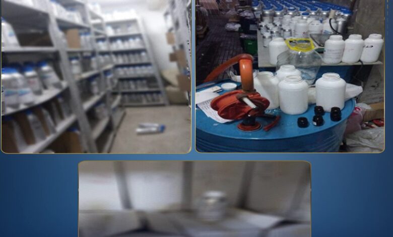 ضبط مصنع عطور غير مرخص بالخليفة.. والتحفظ على 11 ألف لتر زيوت مغشوشة