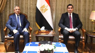 وزير الرياضة يلتقي رئيس الأكاديمية العربية للعلوم والتكنولوجيا