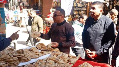 نائب محافظ المنيا يتفقد سوق الحبشي لمتابعة الحالة العامة والإشغالات والمخابز