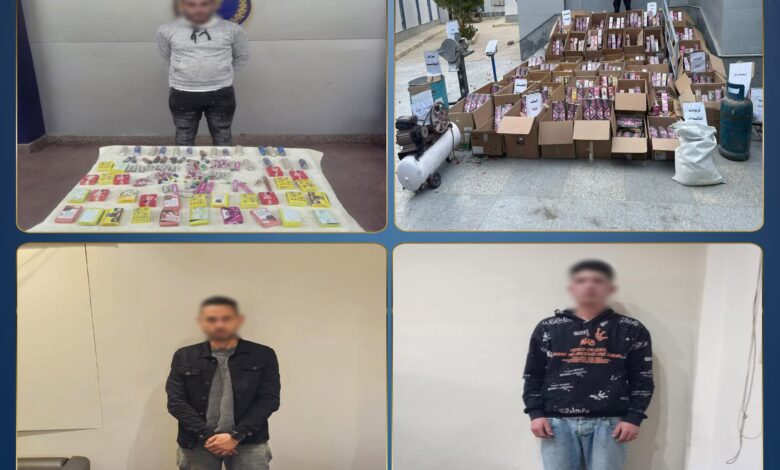 ضبط أكثر من مليون قطعة ألعاب نارية خلال حملات أمنية مكثفة