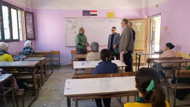 مدير عام إدارة الزاوية التعليمية يتفقد مدرستي أحمد لطفي الإعدادية بنات ومصطفى كامل الابتدائية