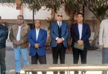 مدير تعليم البحر الأحمر يشارك طلاب “محمد فريد الإعدادية” طابور الصباح