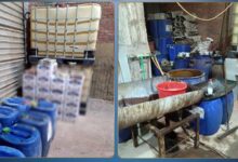 ضبط 6000 عبوة منظفات مغشوشة داخل مخزن غير مرخص بالقليوبية