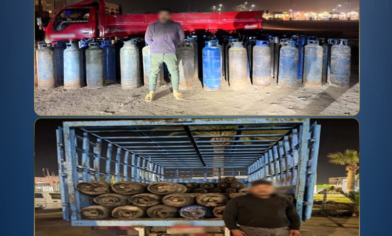 الداخلية تضبط المتلاعبين بأسطوانات البوتاجاز في عدة محافظات قبل ترويجها بالسوق السوداء