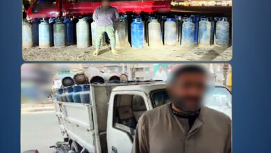 ضبط 709 أسطوانة بوتاجاز مدعمة قبل بيعها في السوق السوداء